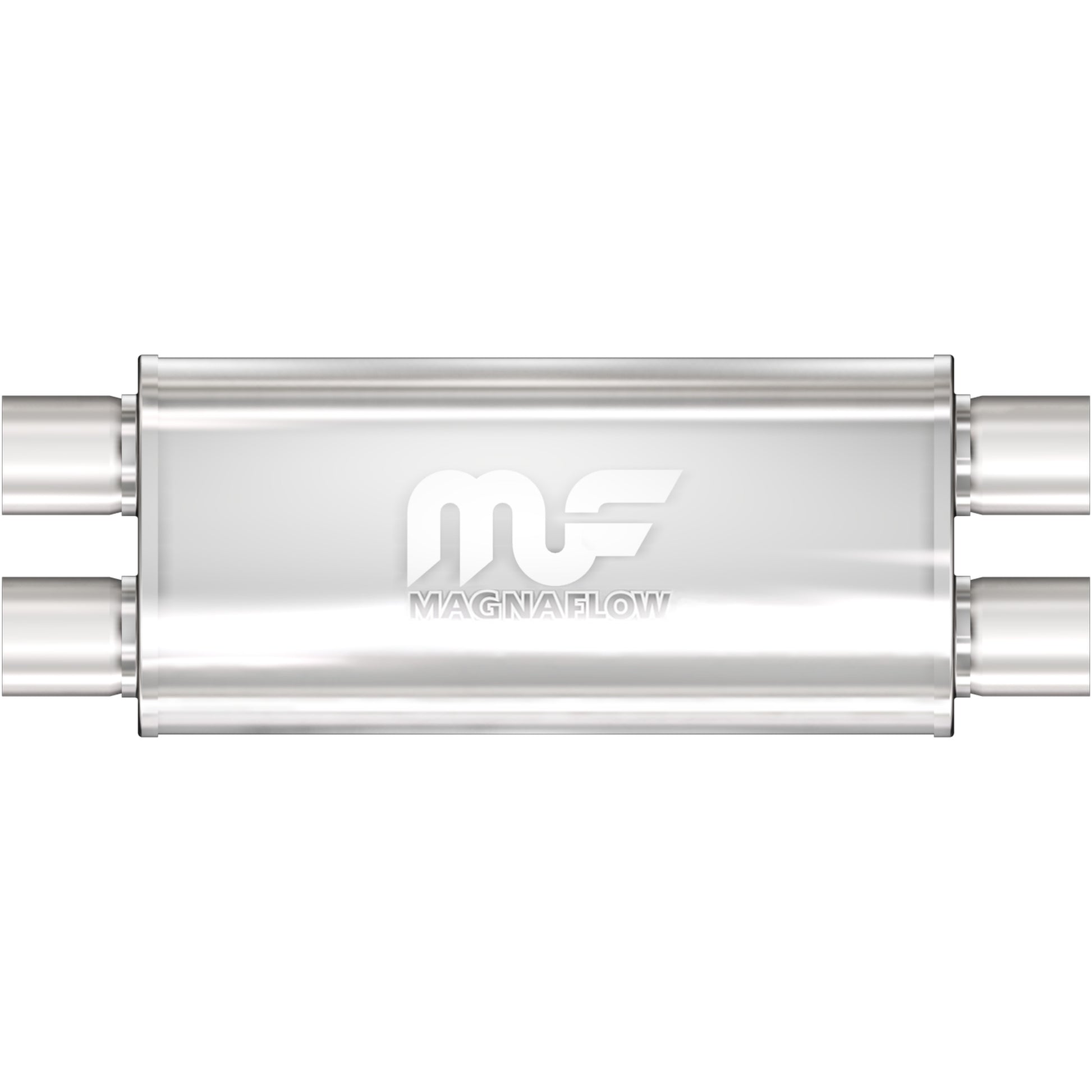 Magnaflow Straight-Through Performance Muffler; 2.5in. Dual/Dual; 5x18x8 Body by MagnaFlow Exhaust Products