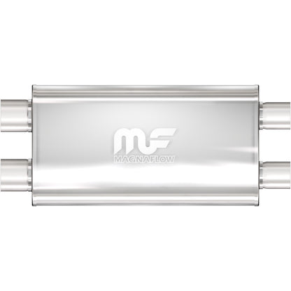 Magnaflow Straight-Through Performance Muffler; 2.5in. Dual/Dual; 5x22x11 Body by MagnaFlow Exhaust Products