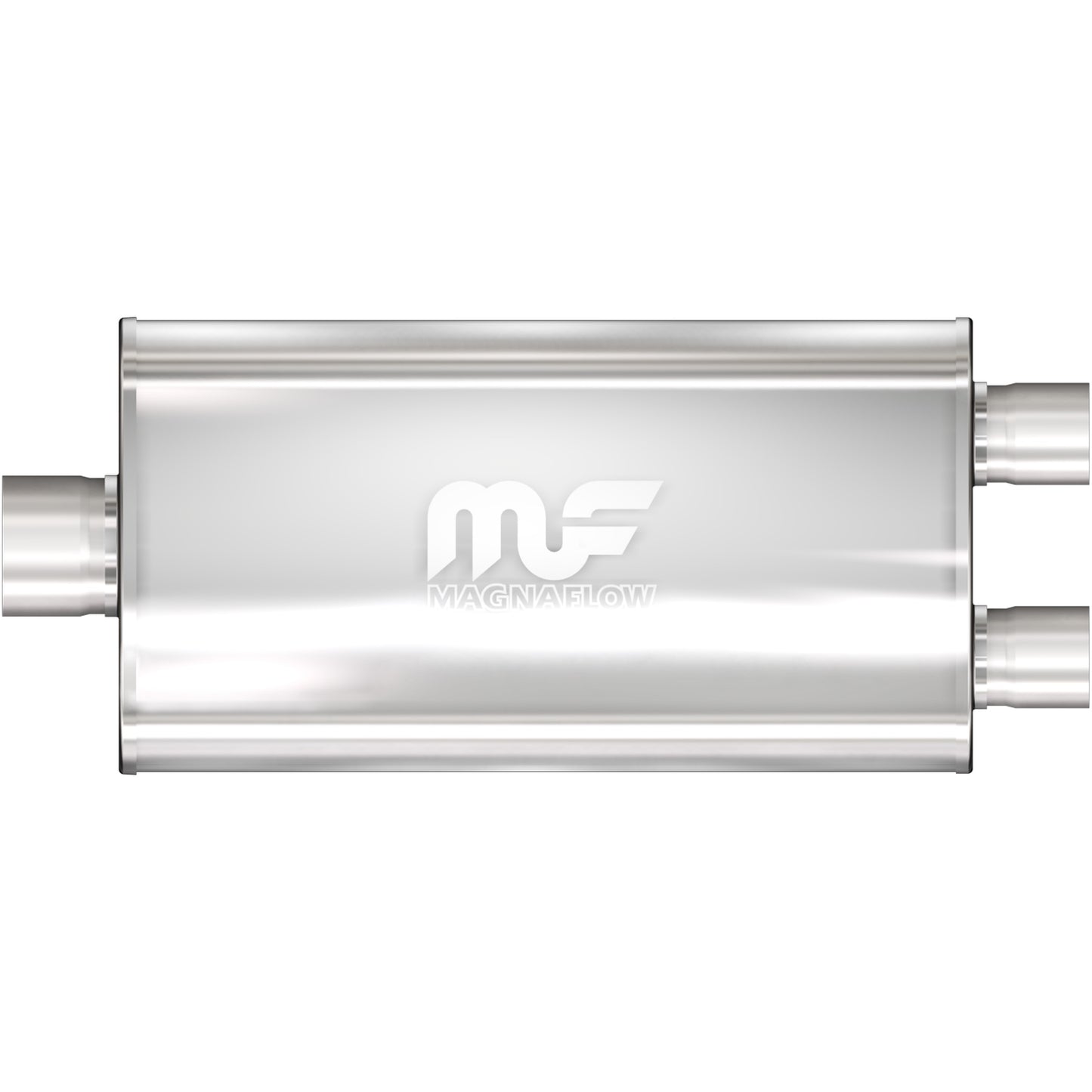 Straight-Through Performance Muffler; 3/2.5in. Center/Dual; 5x22x11 Body by MagnaFlow Exhaust Products