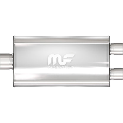 Straight-Through Performance Muffler; 3/2.5in. Center/Dual; 5x22x11 Body by MagnaFlow Exhaust Products