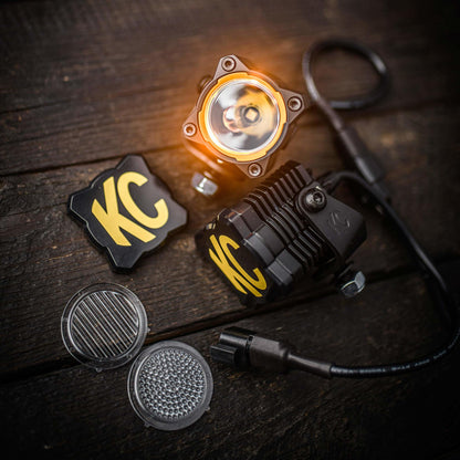 KC FLEX ERA 1 LED 2-Light Master Kit with Spread Beam Pattern by KC HiLiTES
