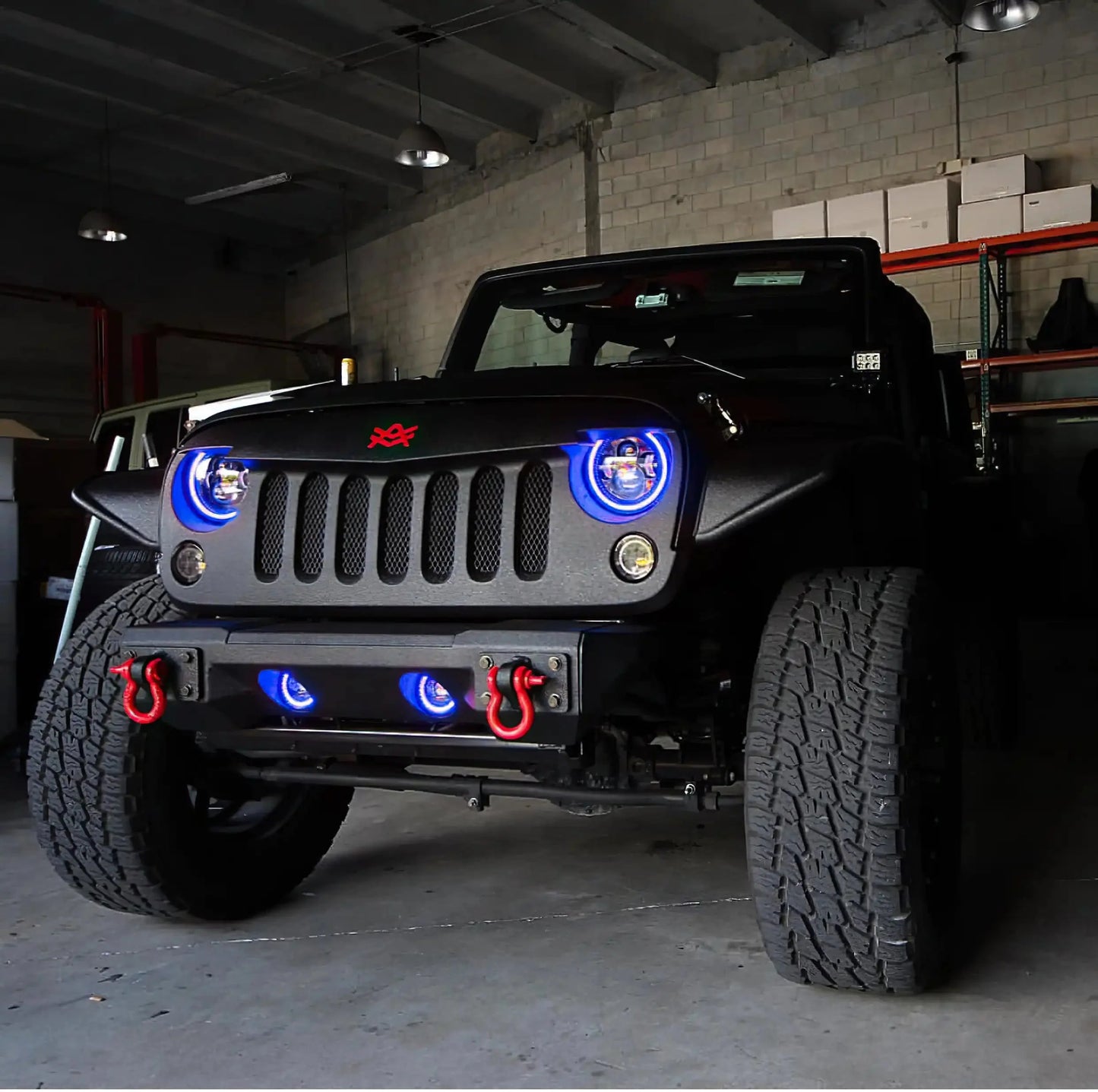 ORACLE Lighting 2007-2018 Jeep Wrangler JK LED Surface Mount Fog Light Halo Kit by ORACLE Lighting