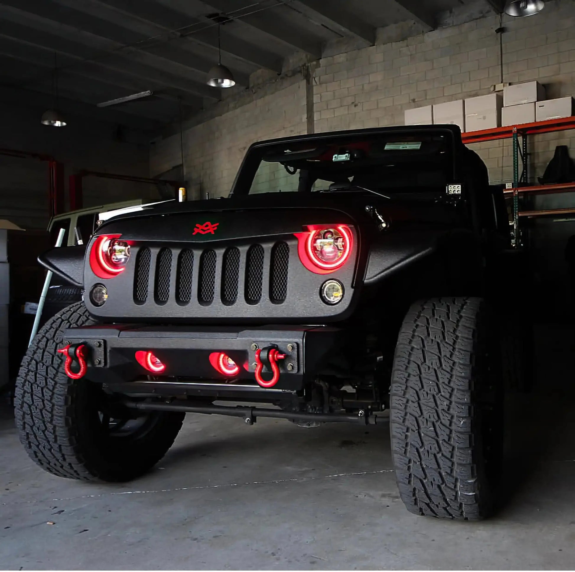 ORACLE Lighting 2007-2018 Jeep Wrangler JK LED Surface Mount Fog Light Halo Kit by ORACLE Lighting