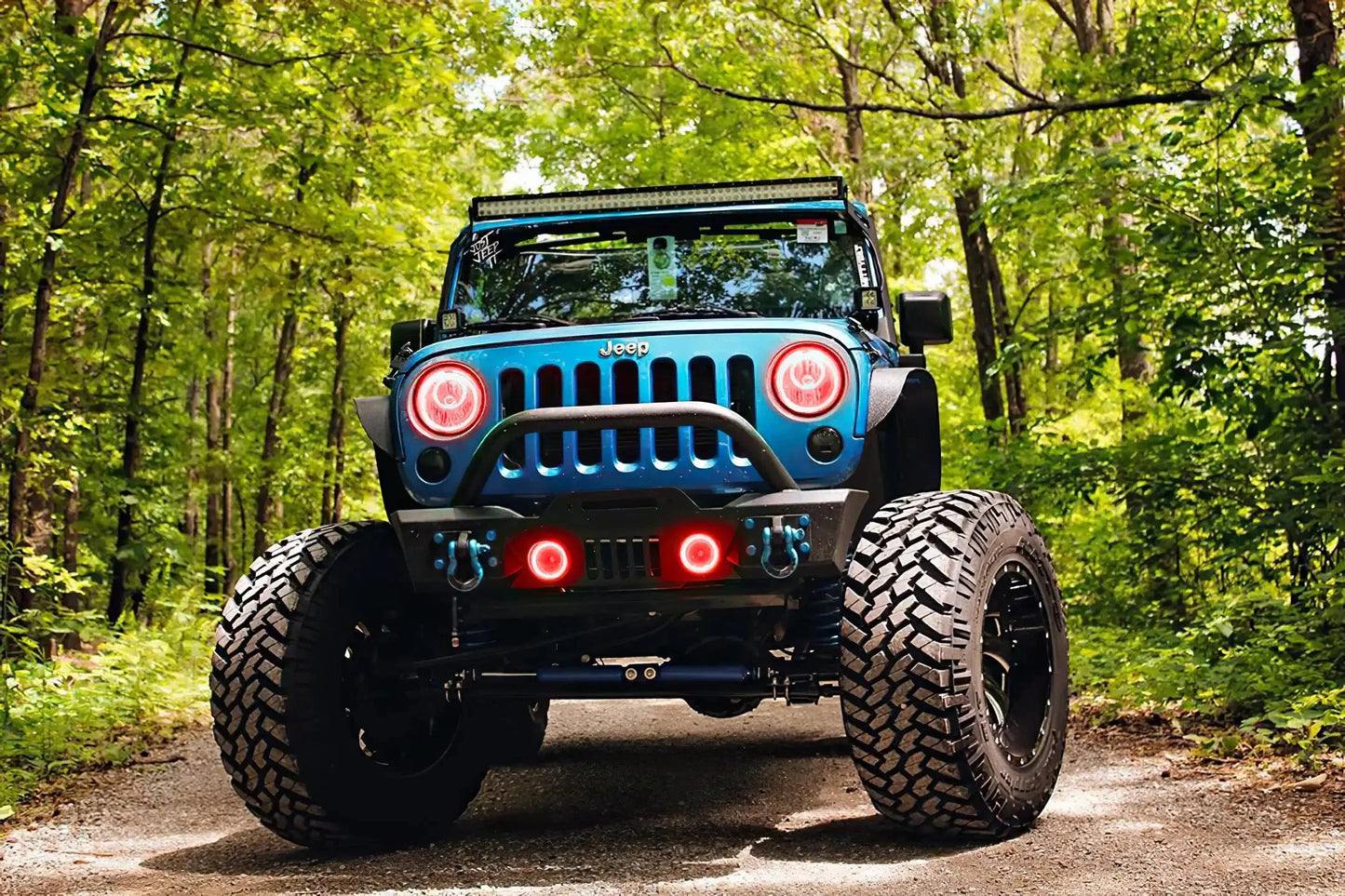 ORACLE Lighting 2007-2018 Jeep Wrangler JK LED Surface Mount Fog Light Halo Kit by ORACLE Lighting