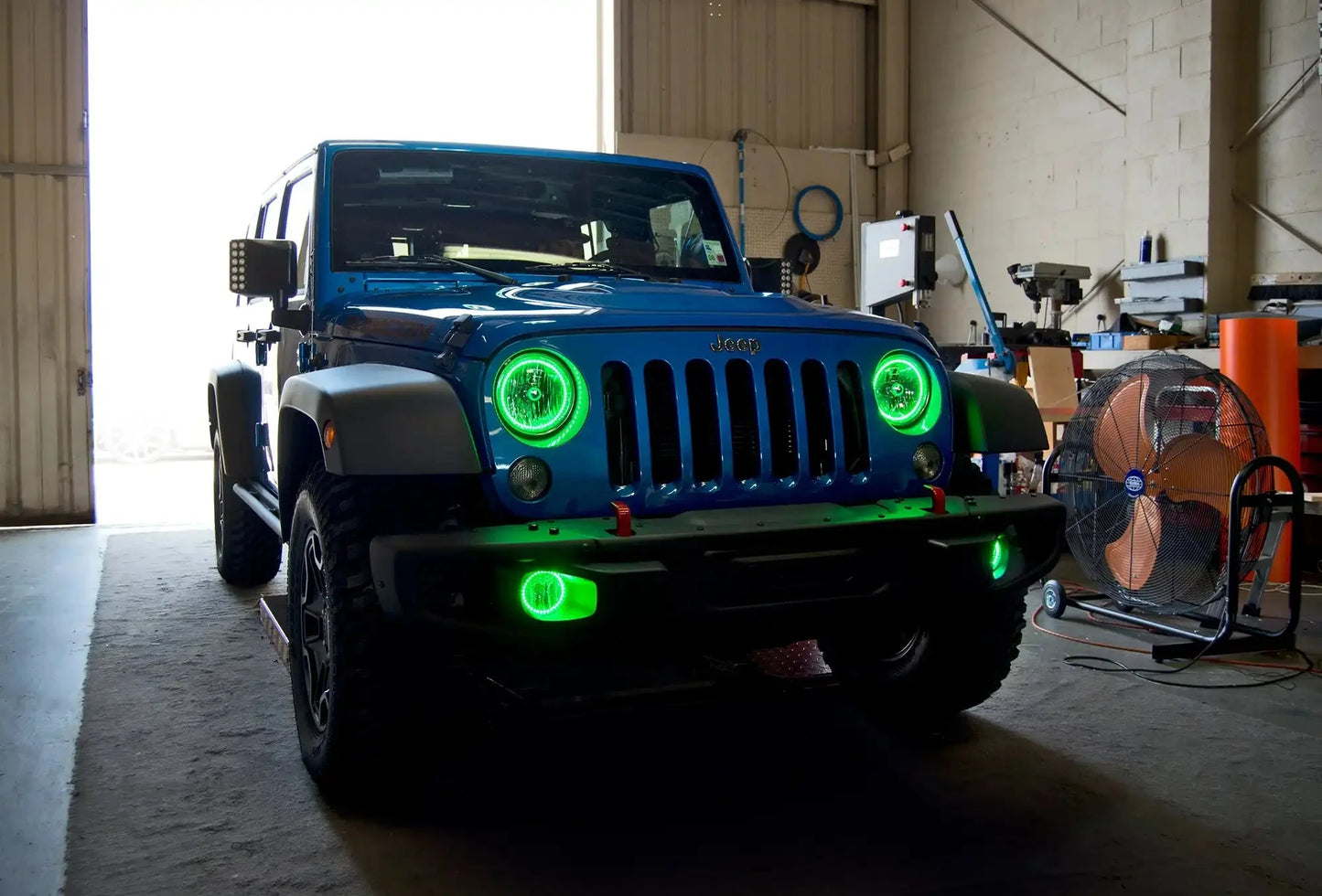 ORACLE Lighting 2007-2018 Jeep Wrangler JK LED Surface Mount Fog Light Halo Kit by ORACLE Lighting