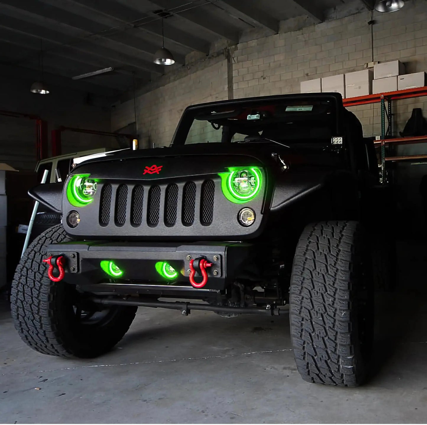 ORACLE Lighting 2007-2018 Jeep Wrangler JK LED Surface Mount Fog Light Halo Kit by ORACLE Lighting