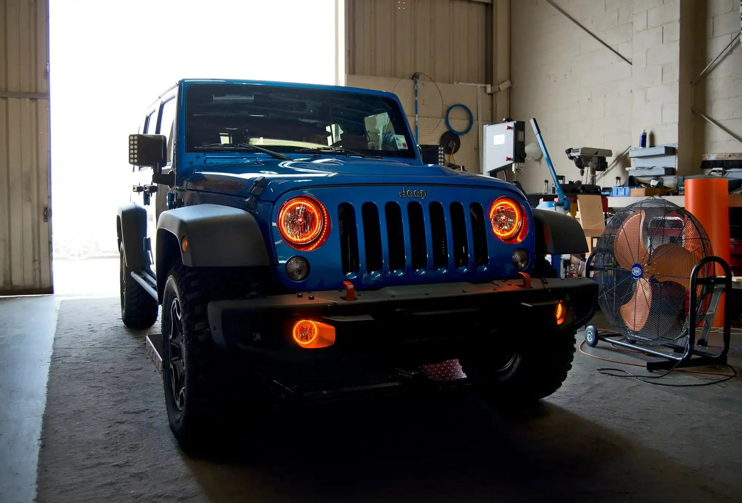 ORACLE Lighting 2007-2018 Jeep Wrangler JK LED Surface Mount Fog Light Halo Kit by ORACLE Lighting