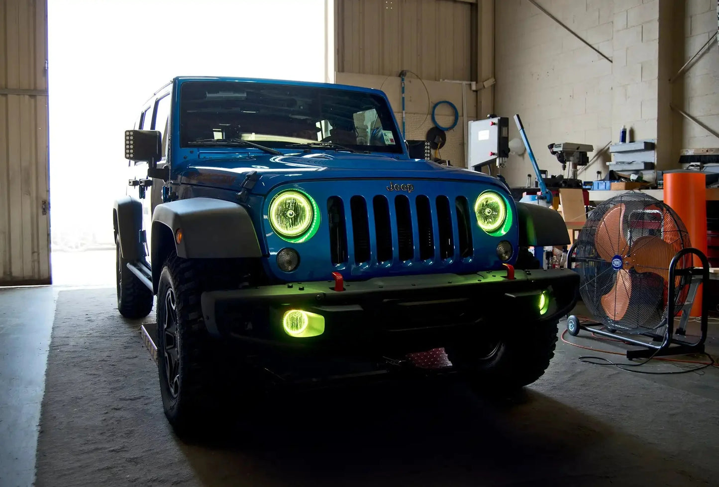 ORACLE Lighting 2007-2018 Jeep Wrangler JK LED Surface Mount Fog Light Halo Kit by ORACLE Lighting