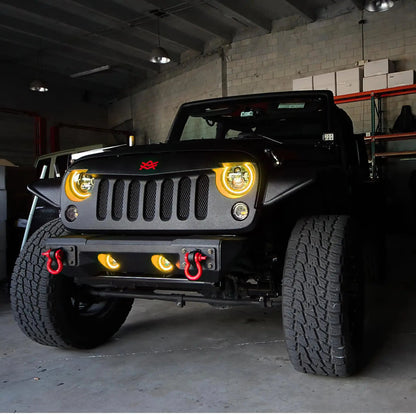 ORACLE Lighting 2007-2018 Jeep Wrangler JK LED Surface Mount Fog Light Halo Kit by ORACLE Lighting