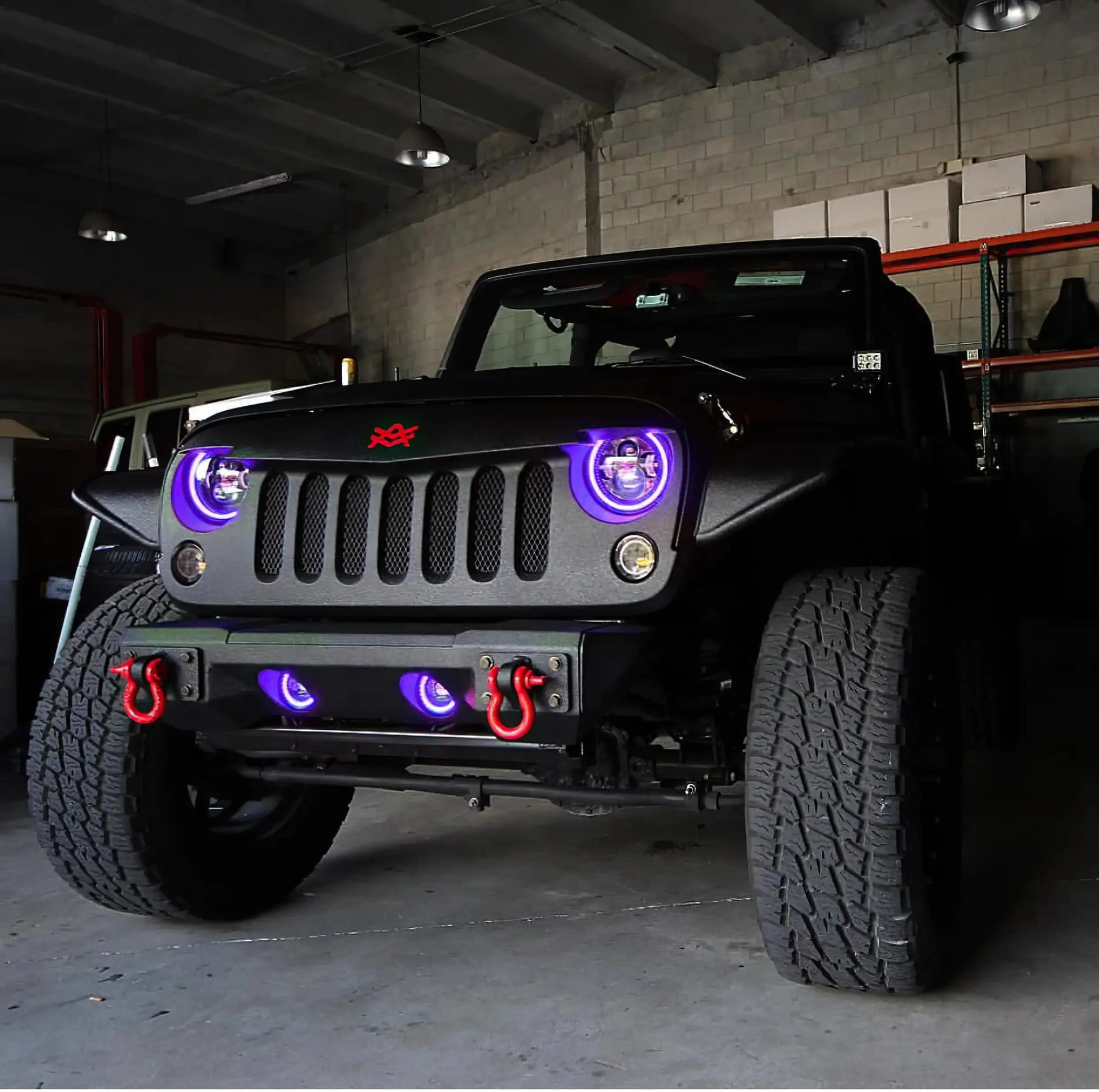 ORACLE Lighting 2007-2018 Jeep Wrangler JK LED Surface Mount Fog Light Halo Kit by ORACLE Lighting
