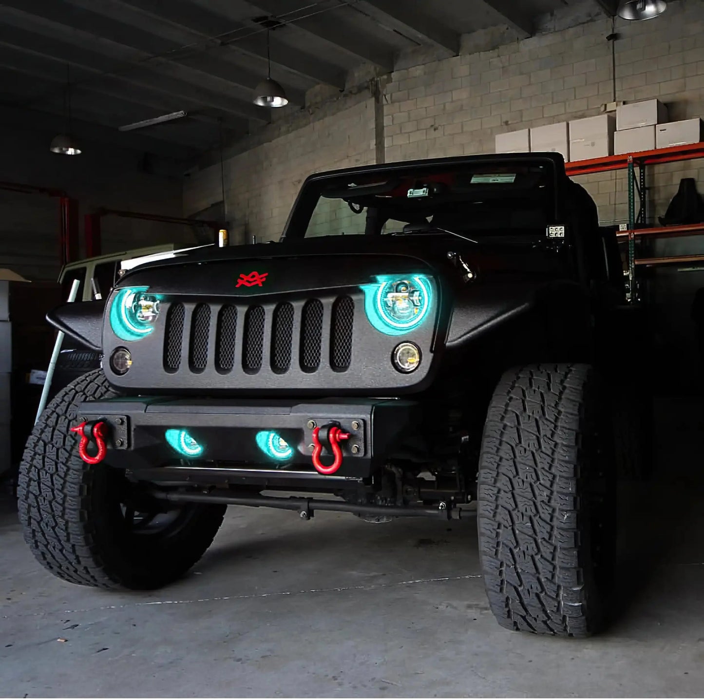 ORACLE Lighting 2007-2018 Jeep Wrangler JK LED Surface Mount Fog Light Halo Kit by ORACLE Lighting