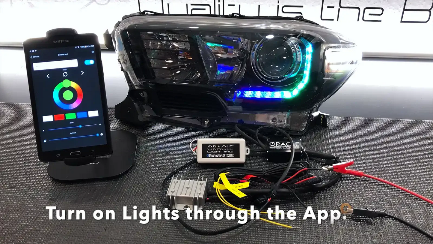 ORACLE Lighting 2016-2023 Toyota Tacoma Dynamic ColorSHIFT RGB+A Headlight DRL Kit by ORACLE Lighting