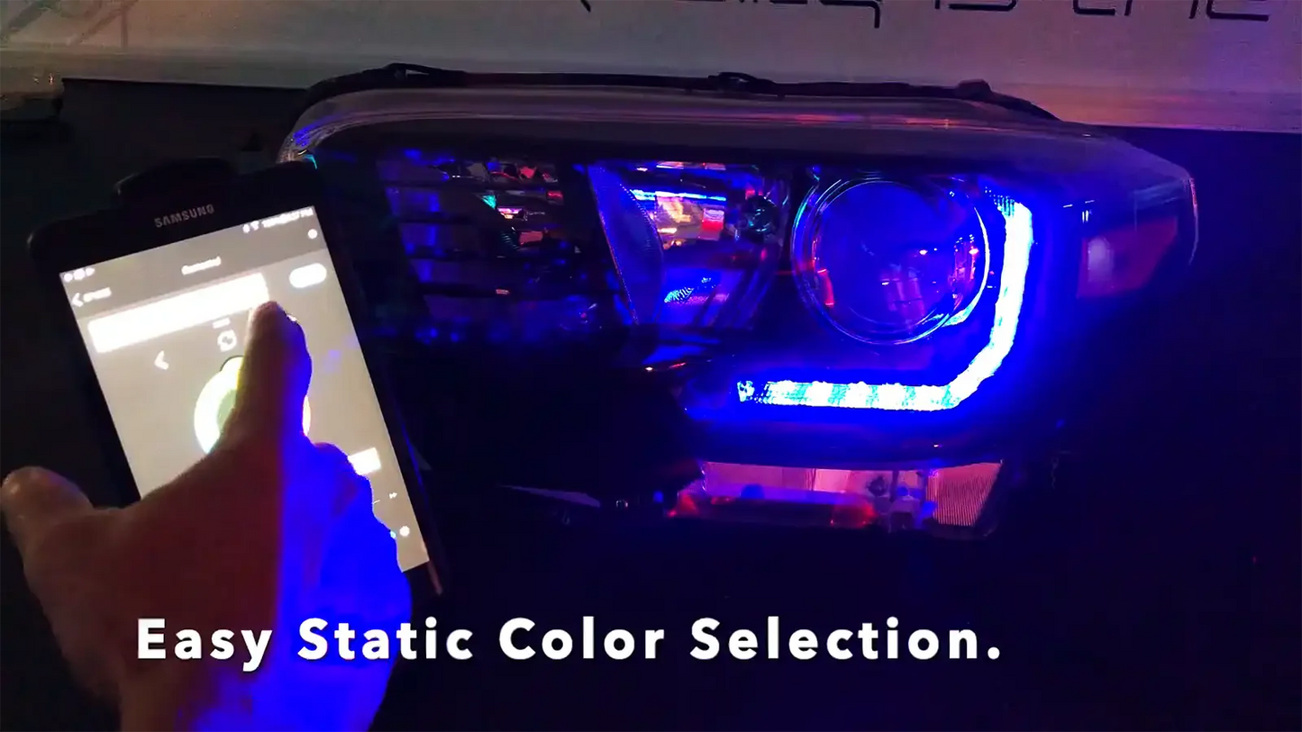 ORACLE Lighting 2016-2023 Toyota Tacoma Dynamic ColorSHIFT RGB+A Headlight DRL Kit by ORACLE Lighting
