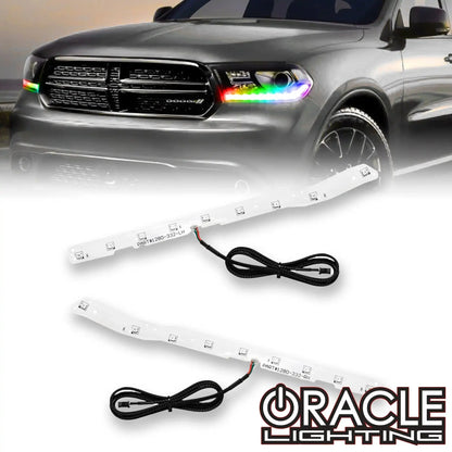 ORACLE Lighting 2016-2020 Dodge Durango Dynamic ColorSHIFT RGB Headlight DRL Kit by ORACLE Lighting