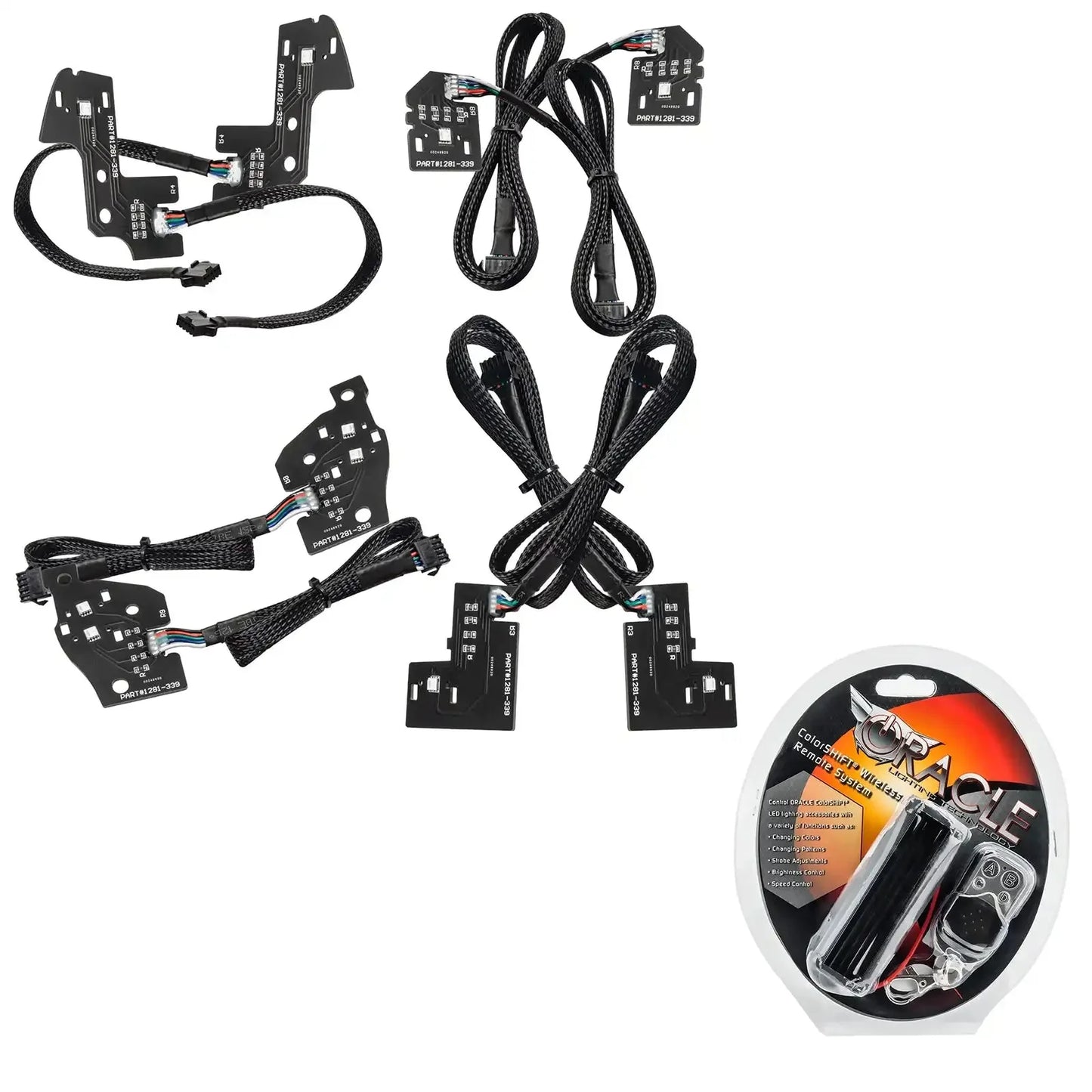 ORACLE Lighting 2019-2024 Dodge RAM 1500 ColorSHIFT RGB+W Headlight DRL Upgrade Kit - Reflector LED Headlights by ORACLE Lighting