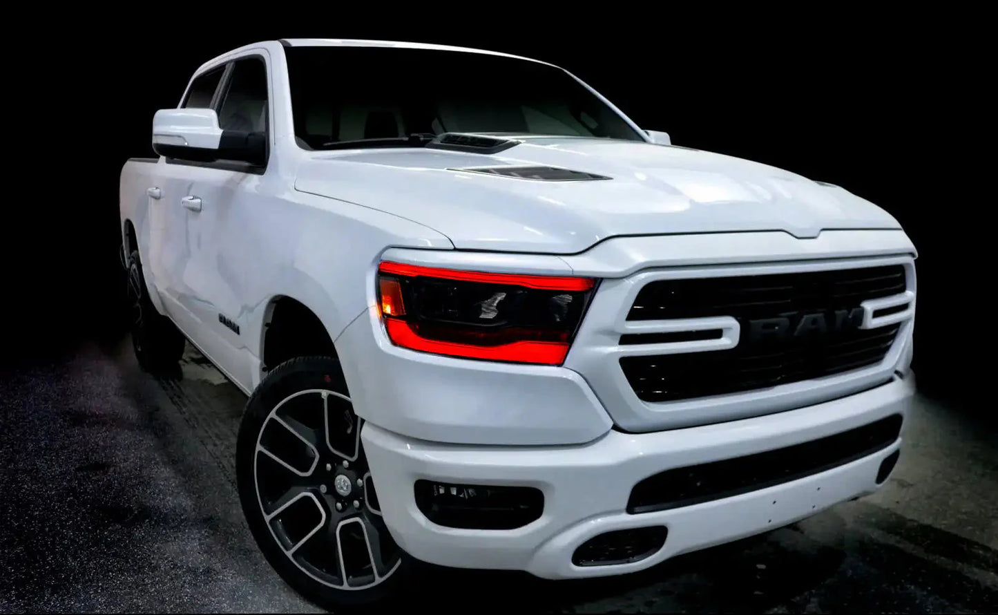 ORACLE Lighting 2019-2024 Dodge RAM 1500 ColorSHIFT RGB+W Headlight DRL Upgrade Kit - Reflector LED Headlights by ORACLE Lighting