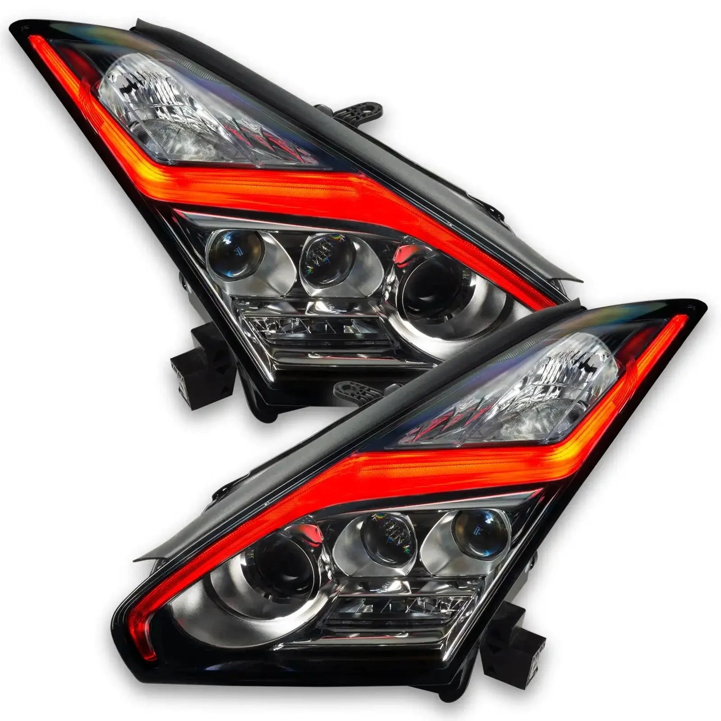 ORACLE Lighting 2015-2024 Nissan GT-R ColorSHIFT "Lightning Bolt" RGB+W Headlight DRL Upgrade Kit by ORACLE Lighting