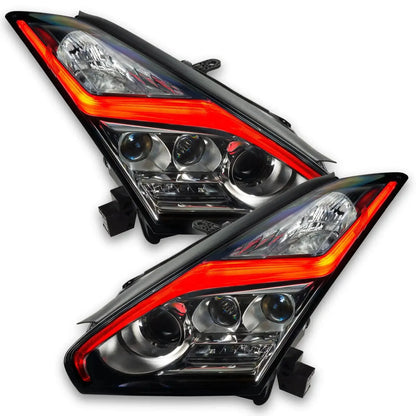 ORACLE Lighting 2015-2024 Nissan GT-R ColorSHIFT "Lightning Bolt" RGB+W Headlight DRL Upgrade Kit by ORACLE Lighting