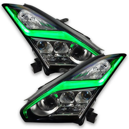 ORACLE Lighting 2015-2024 Nissan GT-R ColorSHIFT "Lightning Bolt" RGB+W Headlight DRL Upgrade Kit by ORACLE Lighting