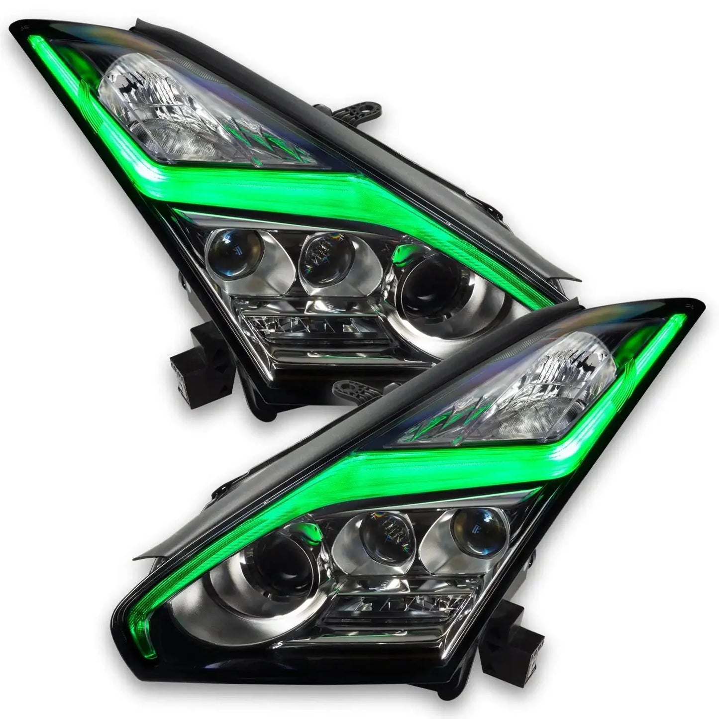 ORACLE Lighting 2015-2024 Nissan GT-R ColorSHIFT "Lightning Bolt" RGB+W Headlight DRL Upgrade Kit by ORACLE Lighting