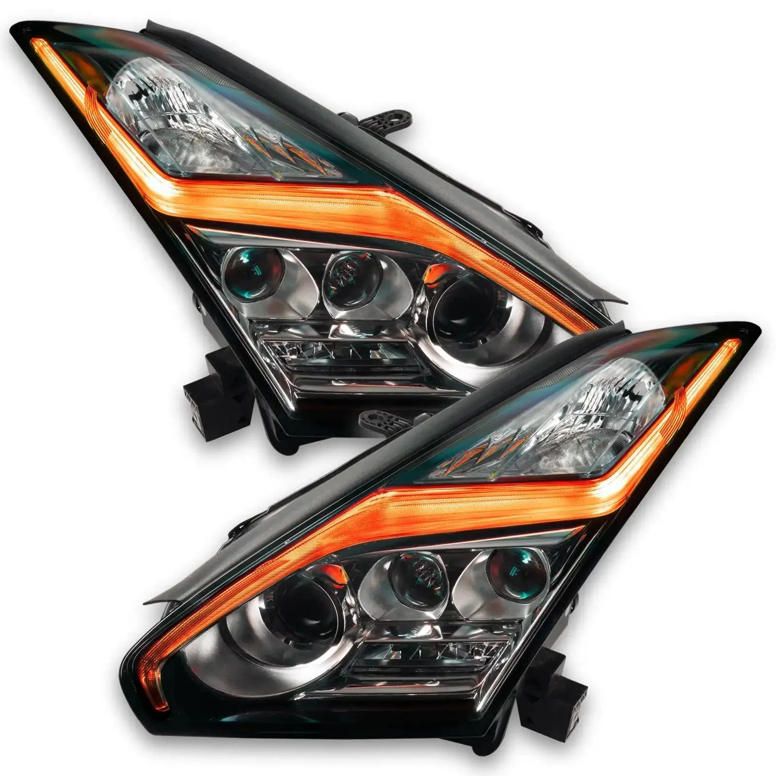 ORACLE Lighting 2015-2024 Nissan GT-R ColorSHIFT "Lightning Bolt" RGB+W Headlight DRL Upgrade Kit by ORACLE Lighting