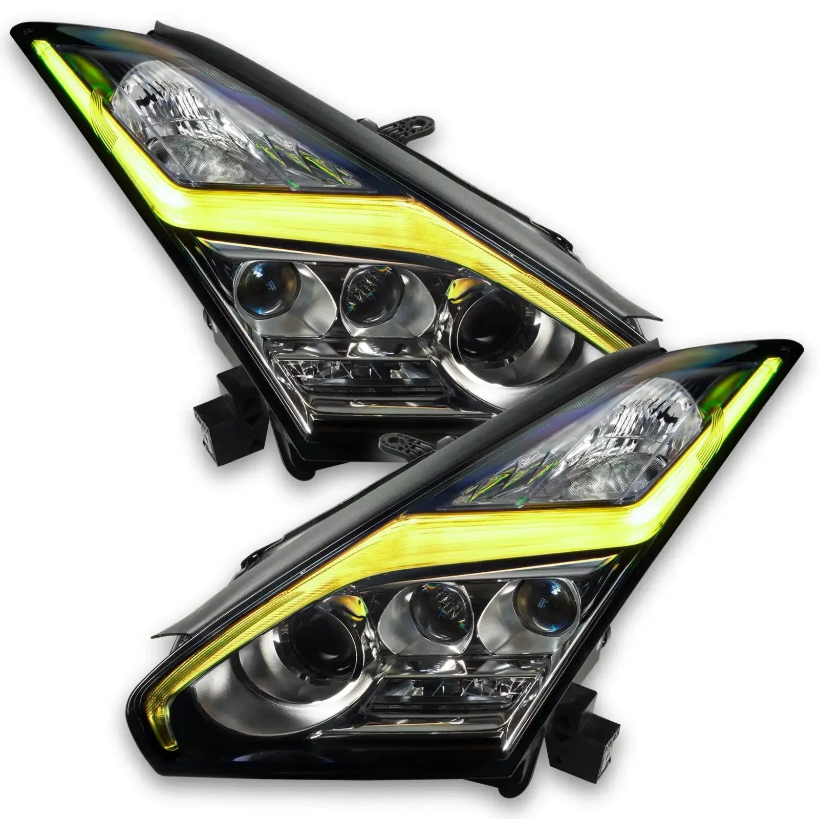 ORACLE Lighting 2015-2024 Nissan GT-R ColorSHIFT "Lightning Bolt" RGB+W Headlight DRL Upgrade Kit by ORACLE Lighting