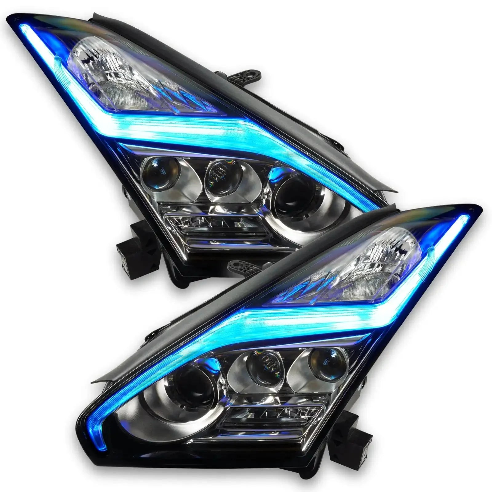ORACLE Lighting 2015-2024 Nissan GT-R ColorSHIFT "Lightning Bolt" RGB+W Headlight DRL Upgrade Kit by ORACLE Lighting