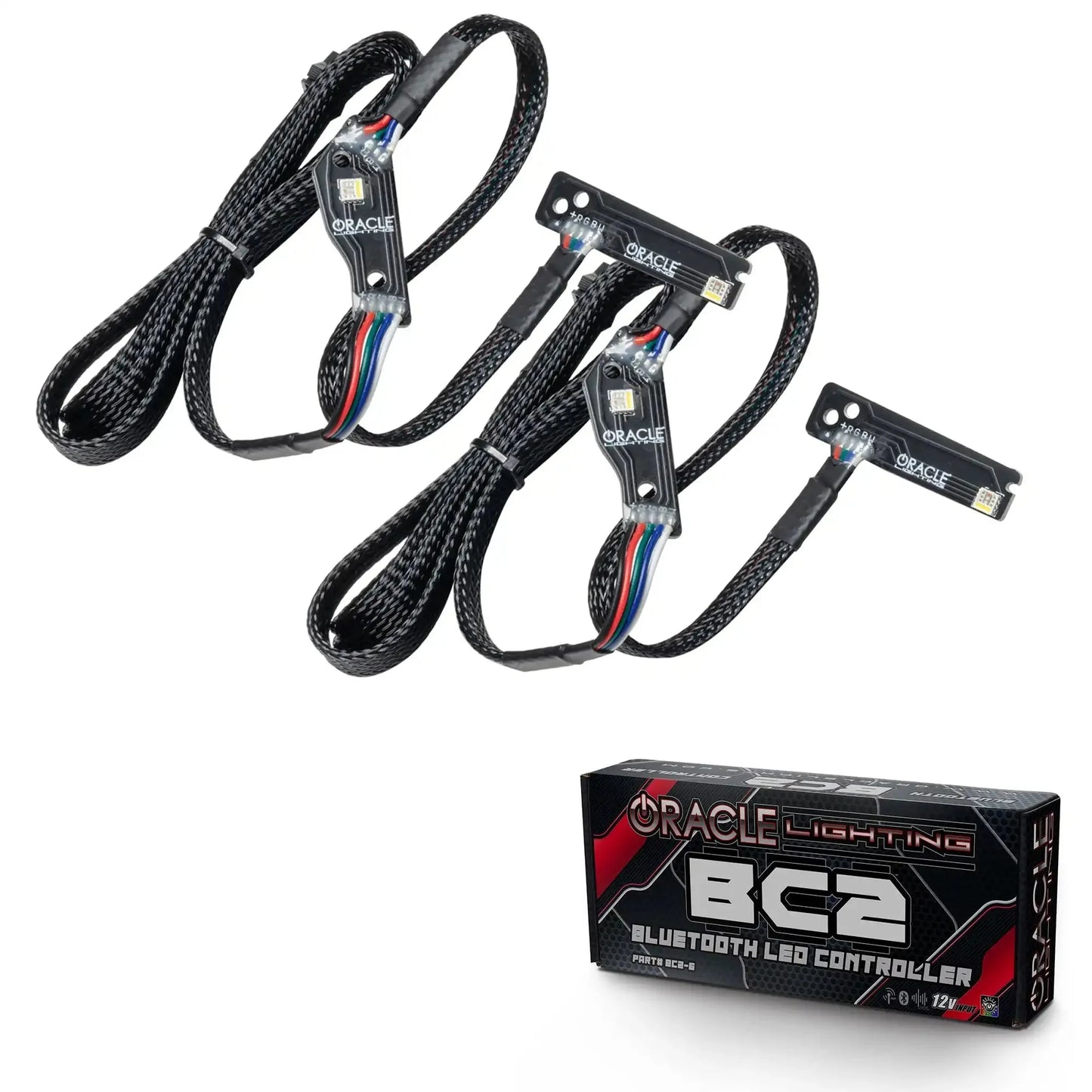 ORACLE Lighting 2015-2024 Nissan GT-R ColorSHIFT "Lightning Bolt" RGB+W Headlight DRL Upgrade Kit by ORACLE Lighting
