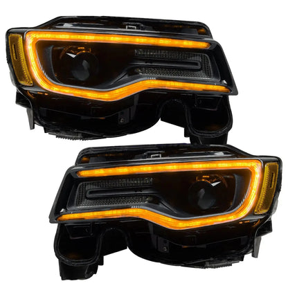 2014-2021 Jeep Grand Cherokee Dynamic ColorSHIFT Headlight DRL Upgrade Kit by ORACLE Lighting