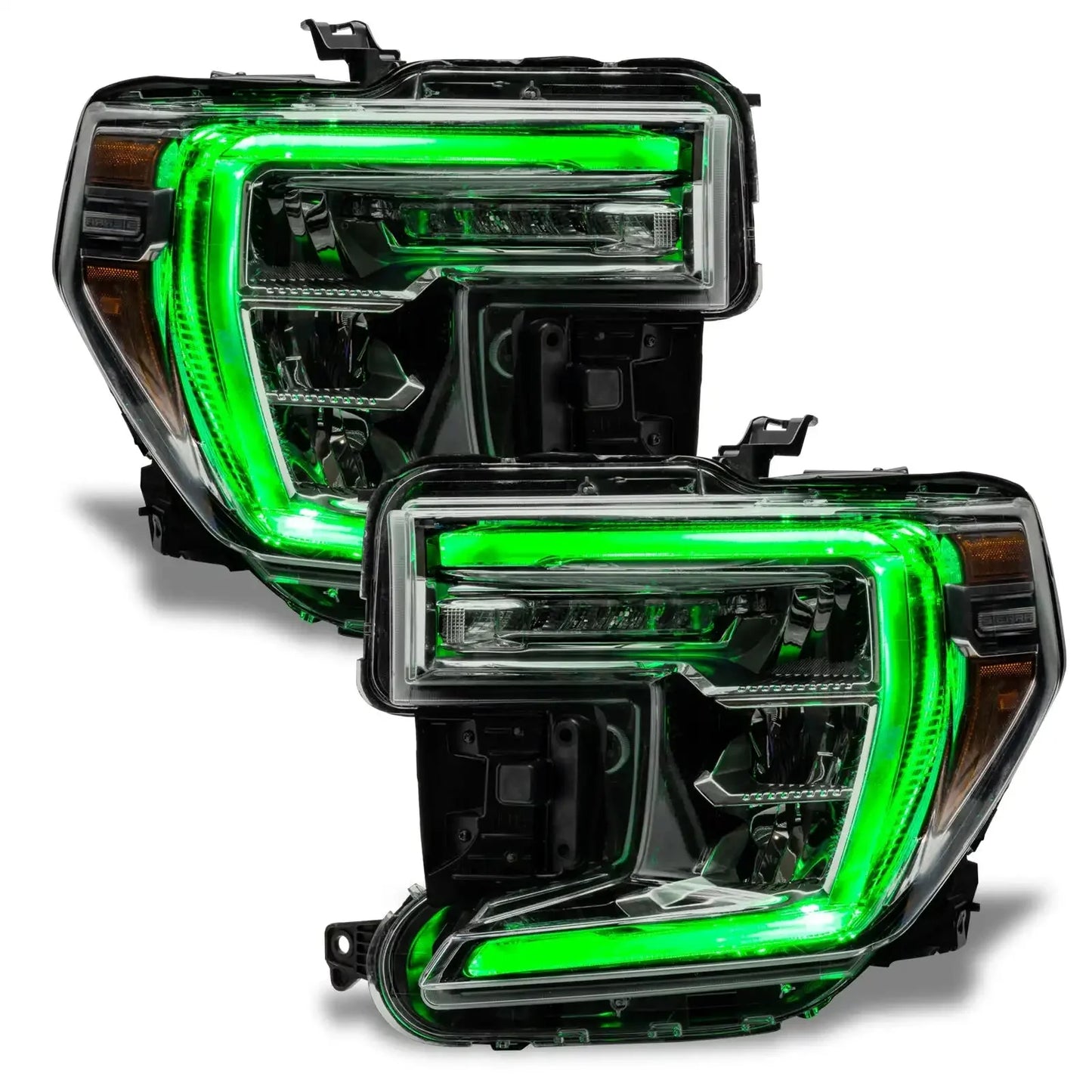 ORACLE Lighting 2019-2022 GMC Sierra 1500 ColorSHIFT RGB+W Headlight DRL Upgrade Kit by ORACLE Lighting