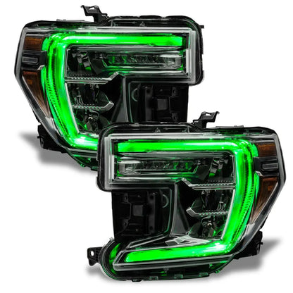ORACLE Lighting 2019-2022 GMC Sierra 1500 ColorSHIFT RGB+W Headlight DRL Upgrade Kit by ORACLE Lighting