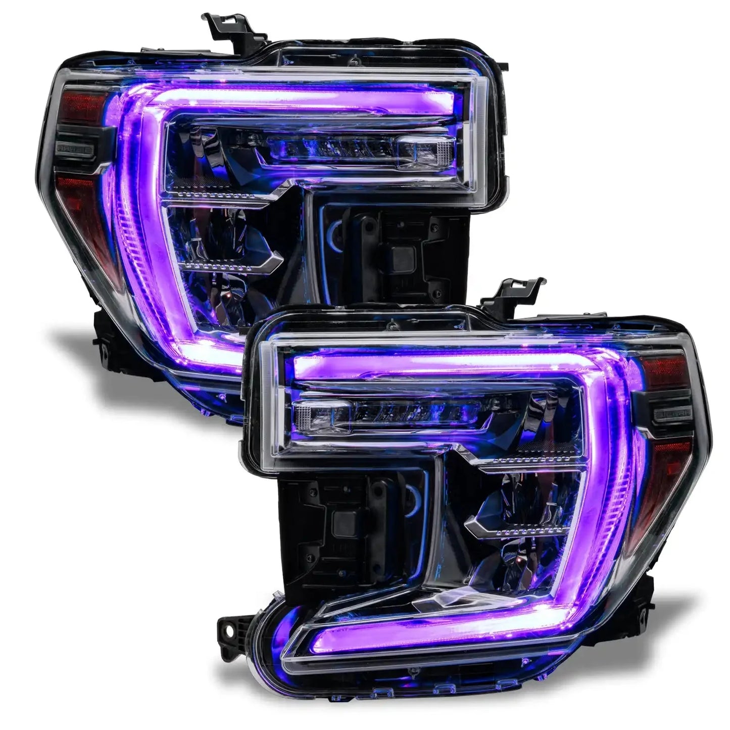 ORACLE Lighting 2019-2022 GMC Sierra 1500 ColorSHIFT RGB+W Headlight DRL Upgrade Kit by ORACLE Lighting