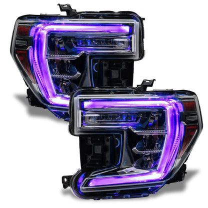 ORACLE Lighting 2019-2022 GMC Sierra 1500 ColorSHIFT RGB+W Headlight DRL Upgrade Kit by ORACLE Lighting