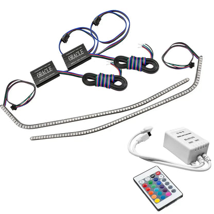 ORACLE Lighting 2019-2023 Chevrolet Camaro ColorSHIFT Surface Mount Headlight DRL Modules by ORACLE Lighting