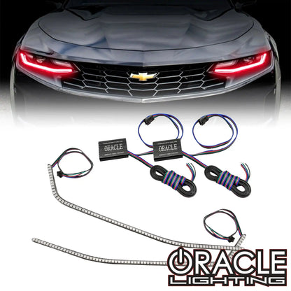 ORACLE Lighting 2019-2023 Chevrolet Camaro ColorSHIFT Surface Mount Headlight DRL Modules by ORACLE Lighting