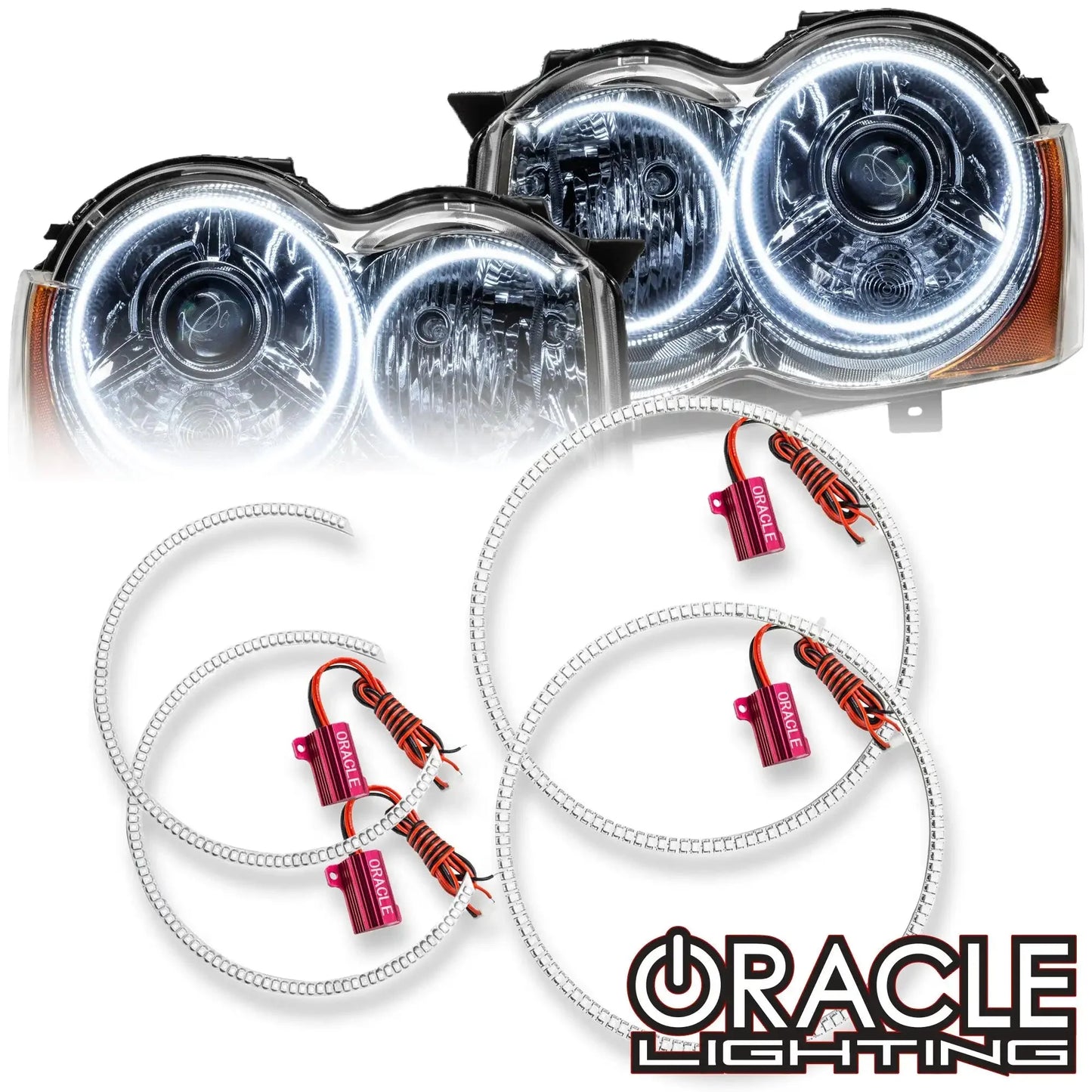 ORACLE Lighting 2008-2010 Jeep Grand Cherokee LED Headlight Halo Kit by ORACLE Lighting