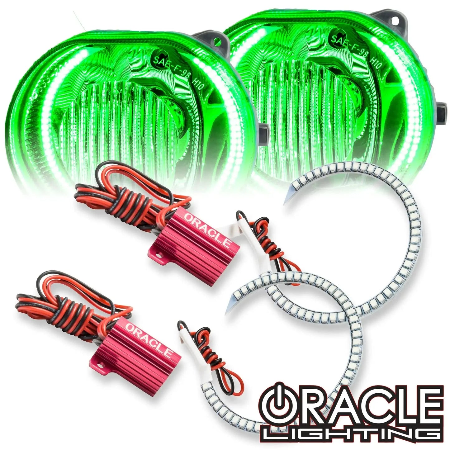 ORACLE Lighting 2002-2004 Jeep Liberty LED Fog Light Halo Kit by ORACLE Lighting