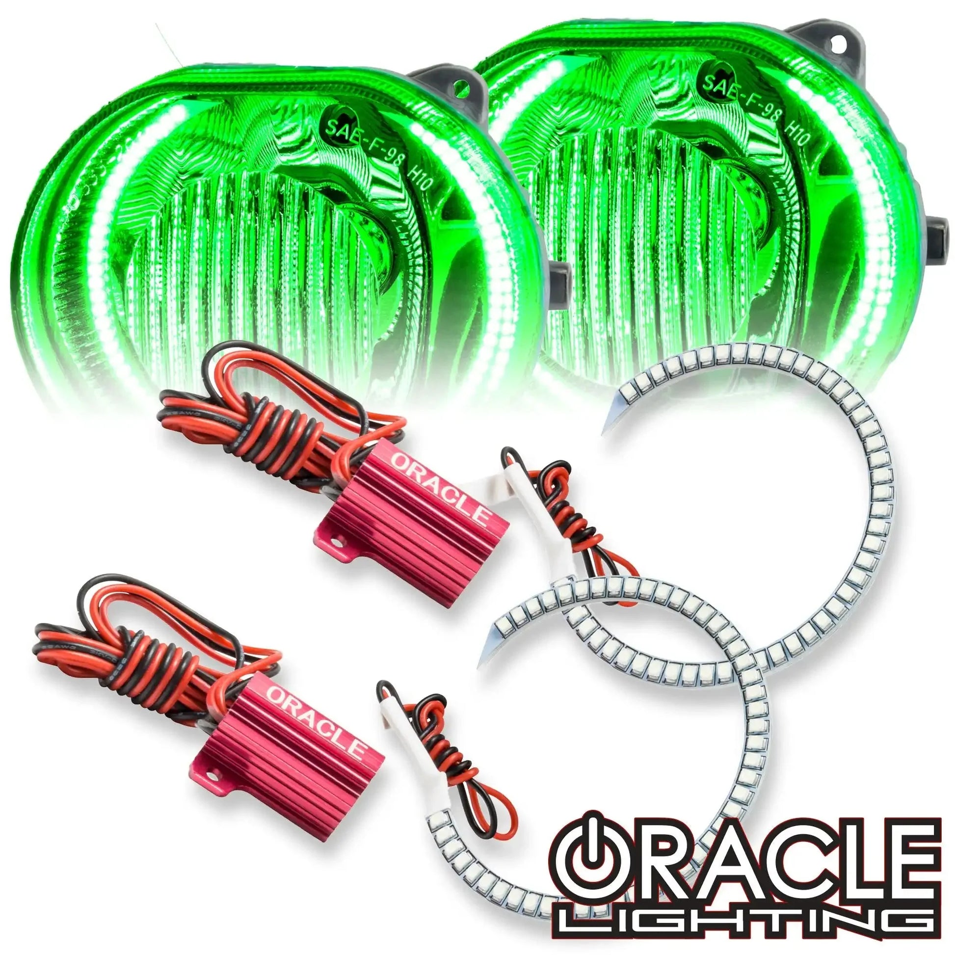 ORACLE Lighting 2002-2004 Jeep Liberty LED Fog Light Halo Kit by ORACLE Lighting