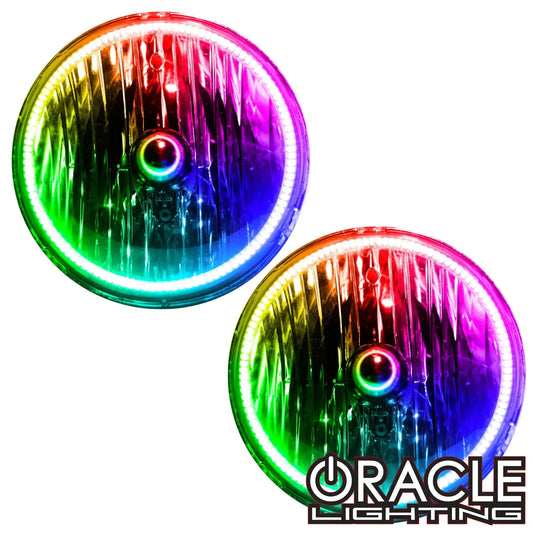 ORACLE Lighting 2007-2018 Jeep Wrangler Dynamic ColorSHIFT Headlight Halo Kit by ORACLE Lighting