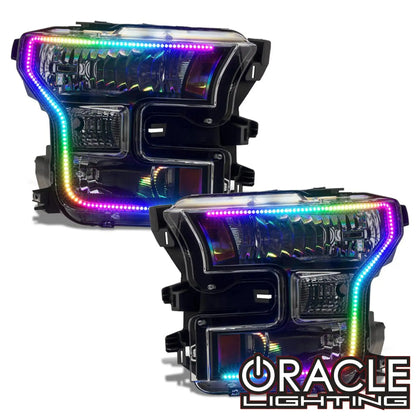ORACLE Lighting 2015-2017 Ford F-150 Dynamic ColorSHIFT Headlight DRL Upgrade Kit by ORACLE Lighting
