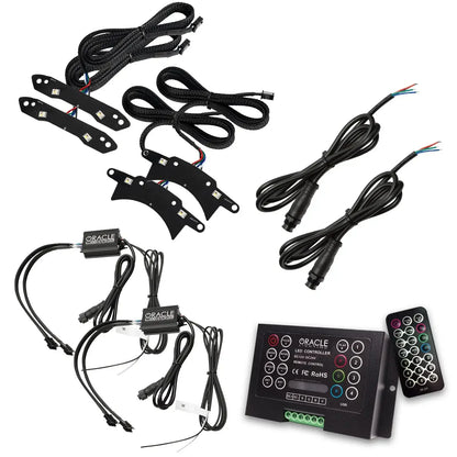 ORACLE Lighting 2015-2023 Dodge Challenger ColorSHIFT RGB+W Headlight DRL Upgrade Kit by ORACLE Lighting
