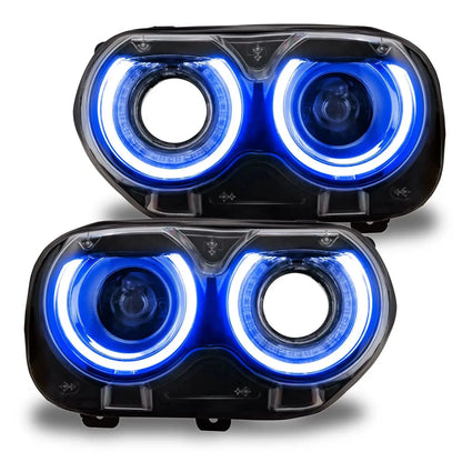 ORACLE Lighting 2015-2023 Dodge Challenger ColorSHIFT RGB+W Headlight DRL Upgrade Kit by ORACLE Lighting