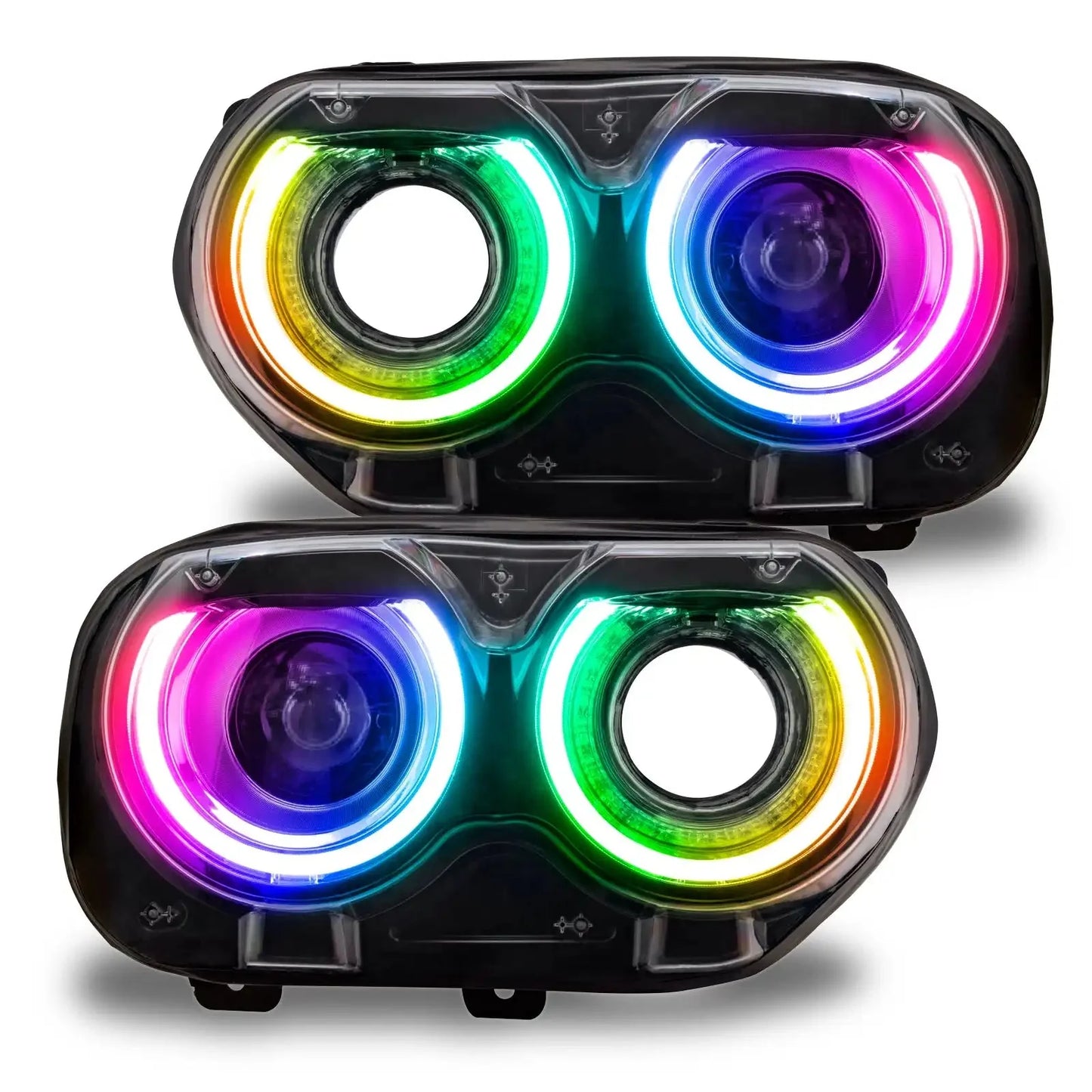 ORACLE Lighting 2015-2023 Dodge Challenger ColorSHIFT RGB+W Headlight DRL Upgrade Kit by ORACLE Lighting