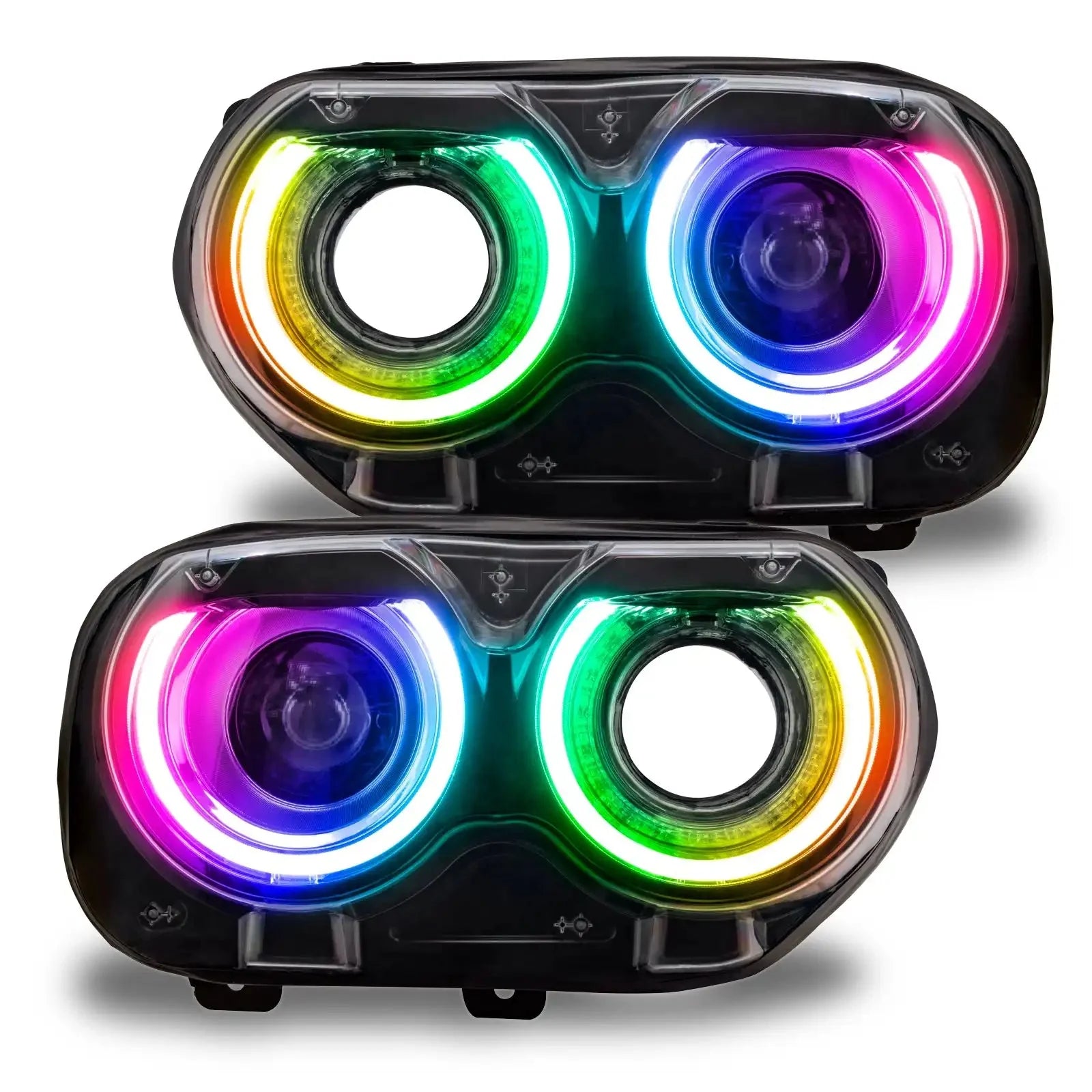 ORACLE Lighting 2015-2023 Dodge Challenger ColorSHIFT RGB+W Headlight DRL Upgrade Kit by ORACLE Lighting