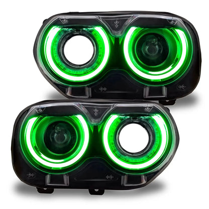 ORACLE Lighting 2015-2023 Dodge Challenger ColorSHIFT RGB+W Headlight DRL Upgrade Kit by ORACLE Lighting