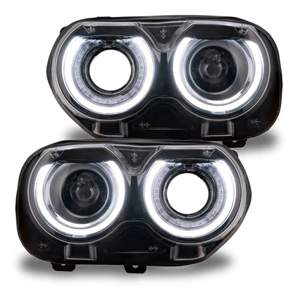 ORACLE Lighting 2015-2023 Dodge Challenger ColorSHIFT RGB+W Headlight DRL Upgrade Kit by ORACLE Lighting