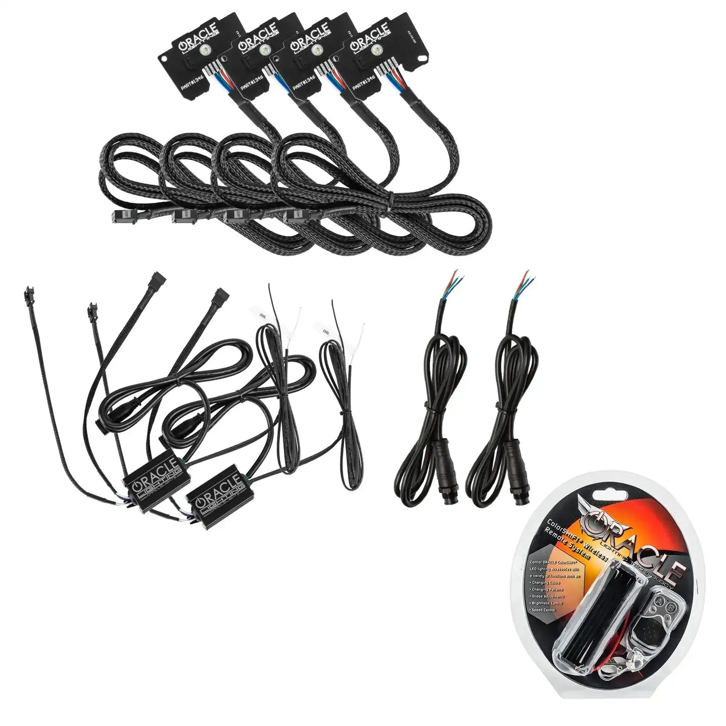 ORACLE Lighting Jeep Wrangler JL ColorSHIFT RGB+W Headlight DRL Upgrade Kit by ORACLE Lighting