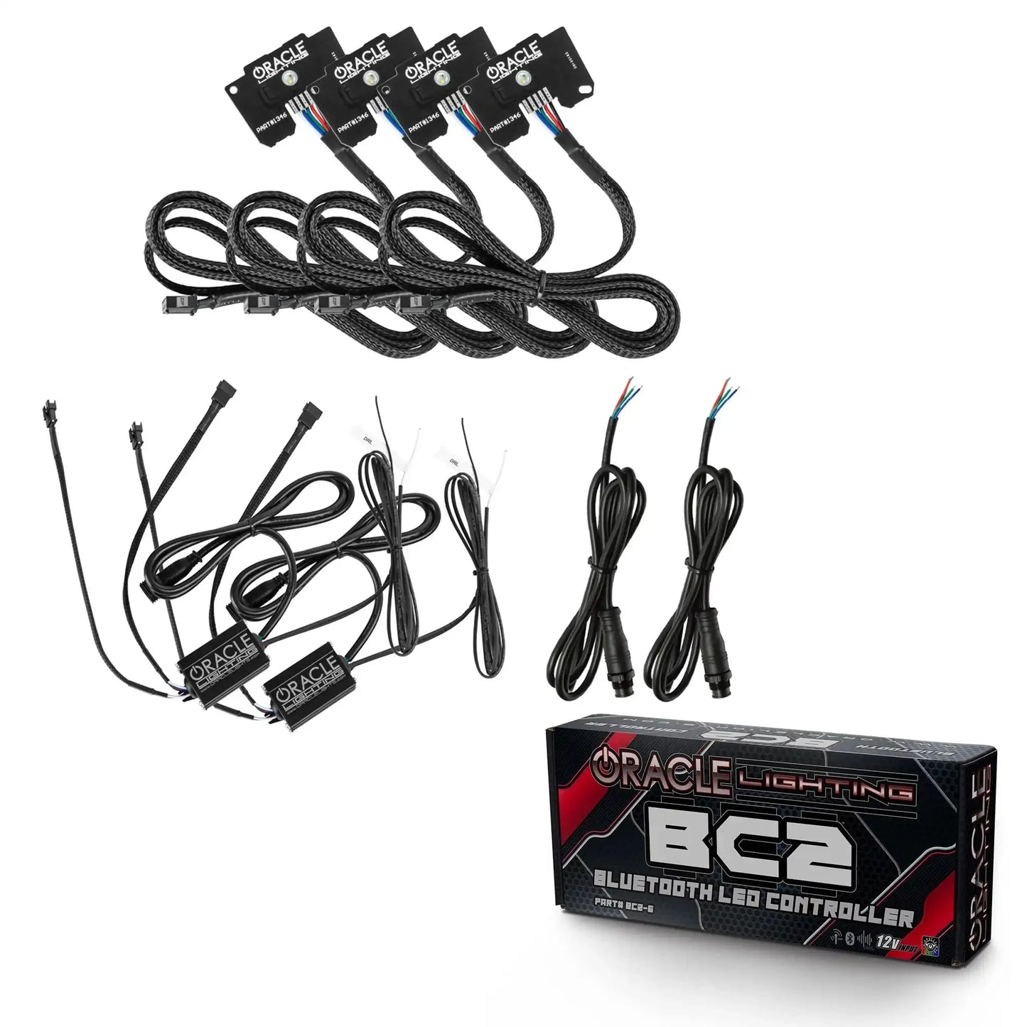 ORACLE Lighting Jeep Wrangler JL ColorSHIFT RGB+W Headlight DRL Upgrade Kit by ORACLE Lighting