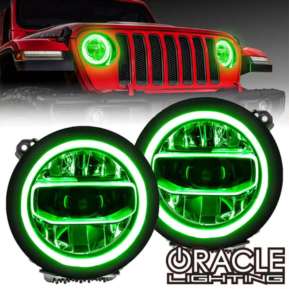 ORACLE Lighting Jeep Gladiator JT ColorSHIFT RGB+W Headlight DRL Upgrade Kit by ORACLE Lighting