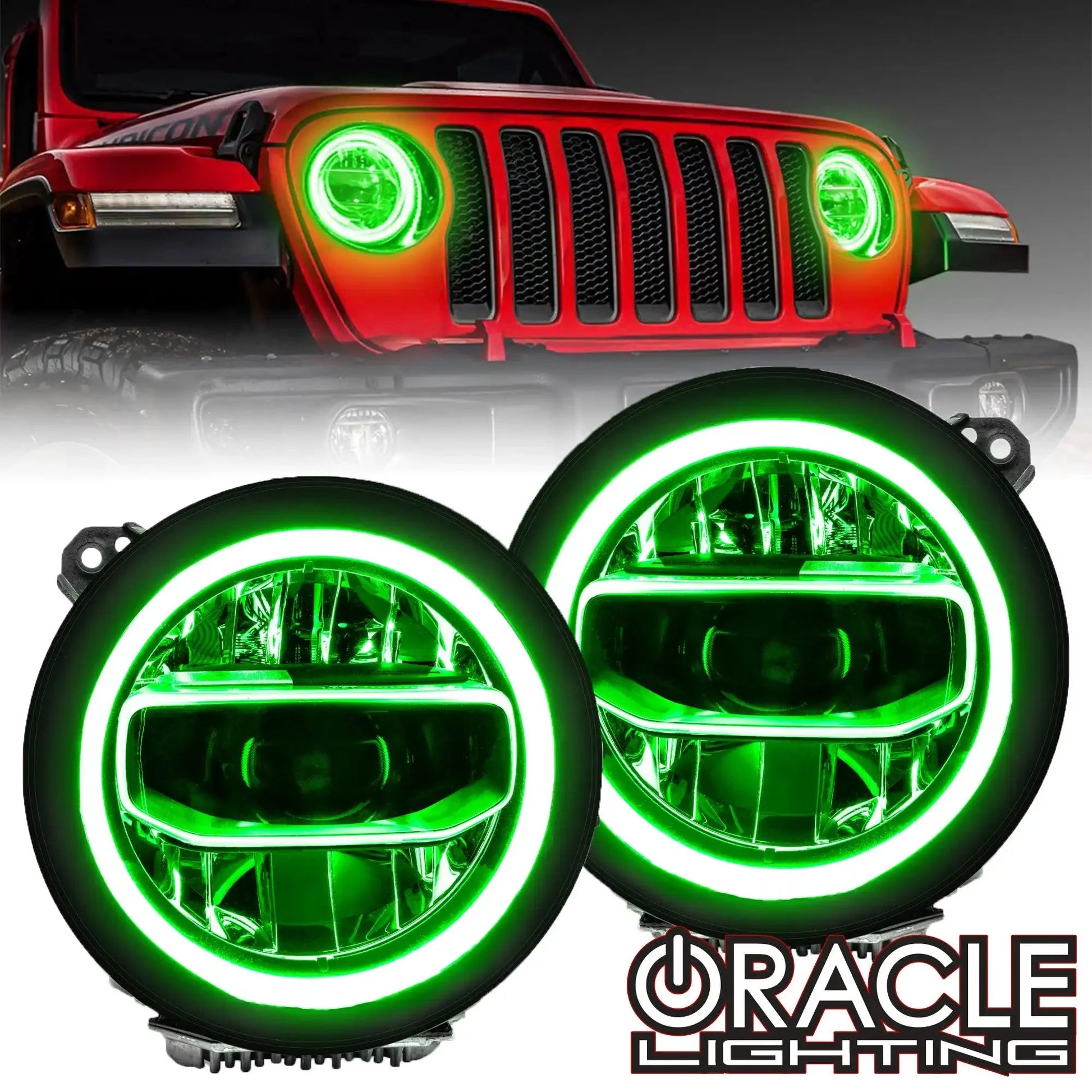 ORACLE Lighting Jeep Gladiator JT ColorSHIFT RGB+W Headlight DRL Upgrade Kit by ORACLE Lighting